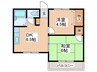 サンライズ阪上 2DKの間取り