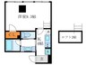 Ｍ＆Ｍｓ　ａｐａｒｔｍｅｎｔ 1Kの間取り