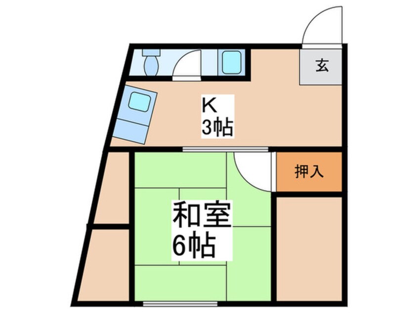 間取図 メゾン天下茶屋