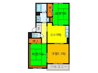 間取図 フラワーヒルまつもと