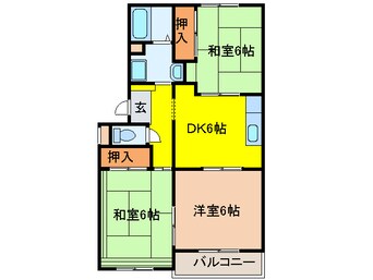 間取図 フラワーヒルまつもと