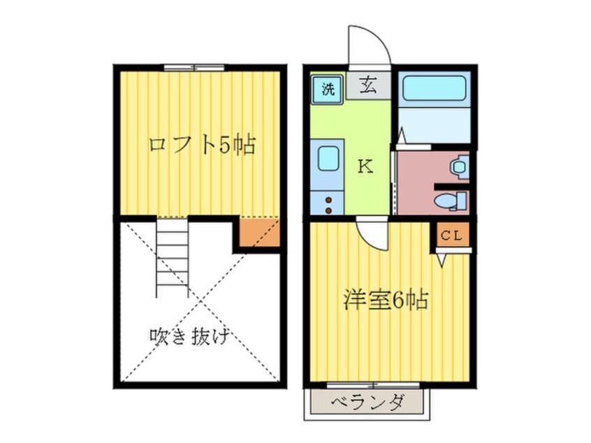 間取図 ロフティ西京極郡町