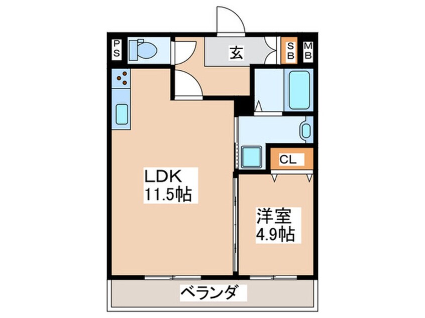 間取図 EXハイツ公園南Ⅲ
