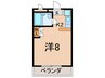 グレ－スＹＹＵ－３０ 1Kの間取り
