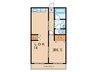 橋本マンション 1LDKの間取り