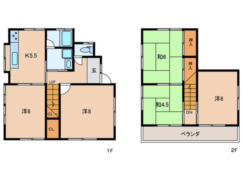 間取図 北野添２丁目戸建