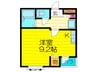 WESTヒルズ岸和田 1Rの間取り