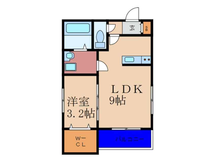 間取図 アモーレ福町