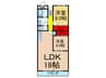 松栄畷ハイツ 2LDKの間取り