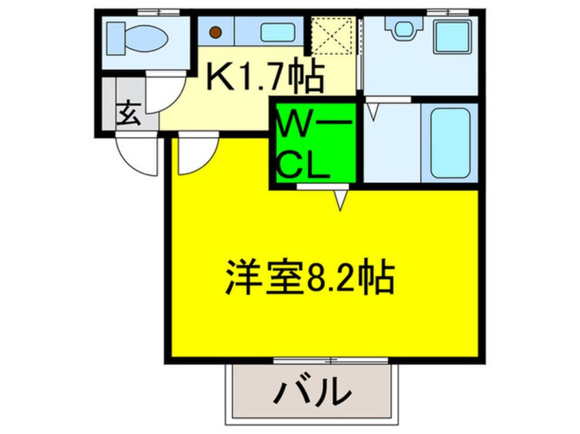 間取図 グリ－ンコ－ト