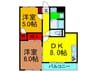 ニュ－センチュリ－ 2DKの間取り