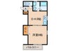 パル松本 1DKの間取り