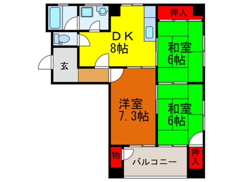 間取図 吉田ビル