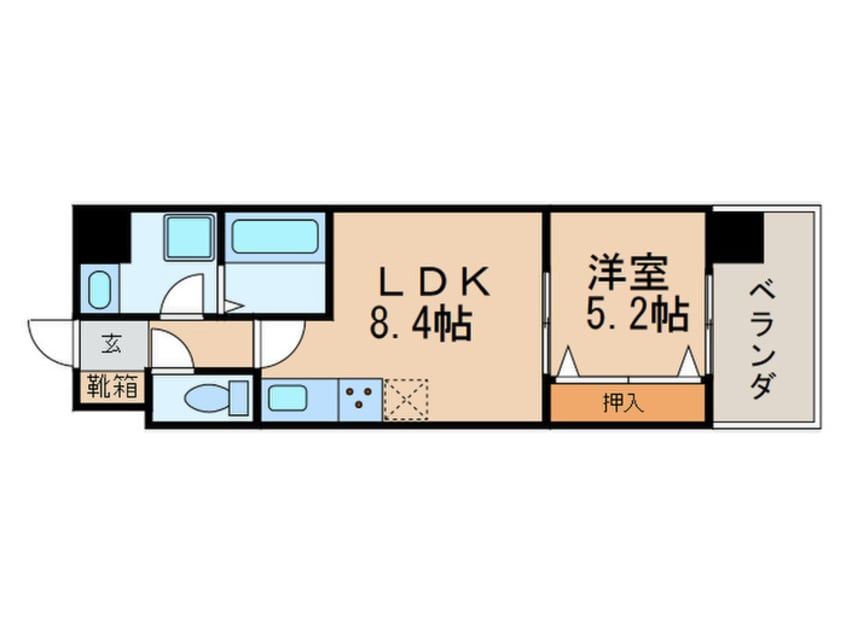 間取図 トリニティ小戸