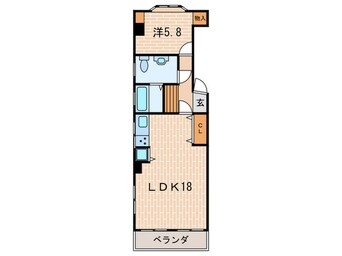 間取図 夙川ライフ（302）