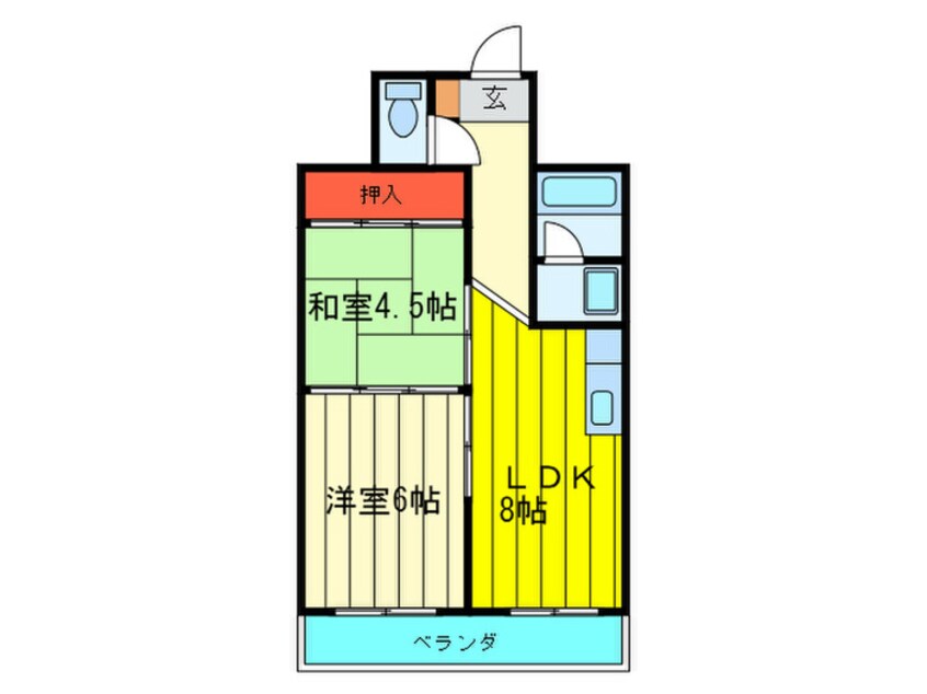 間取図 ハイツ鍛冶