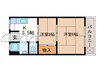 マンション山科Ｂ棟 2Kの間取り