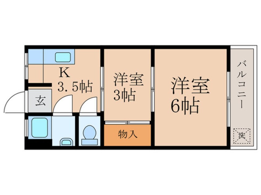 間取図 マンション山科Ｂ棟