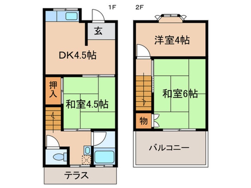 間取図 勝間ハイツ