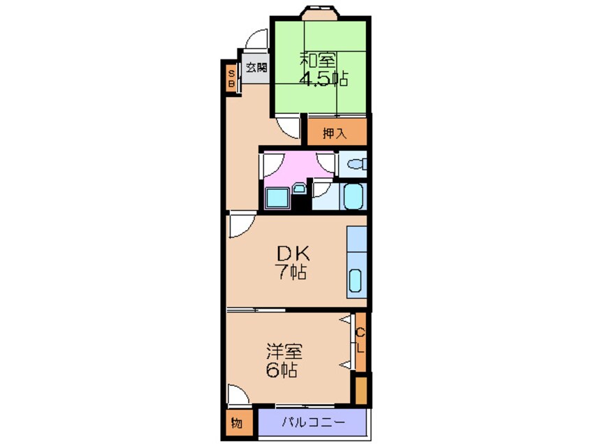 間取図 リバーハイツ