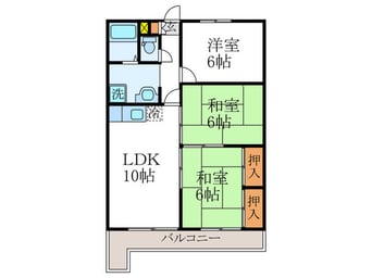 間取図 コ－ポラス花園