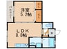 ラモーナ庄内栄町 1LDKの間取り