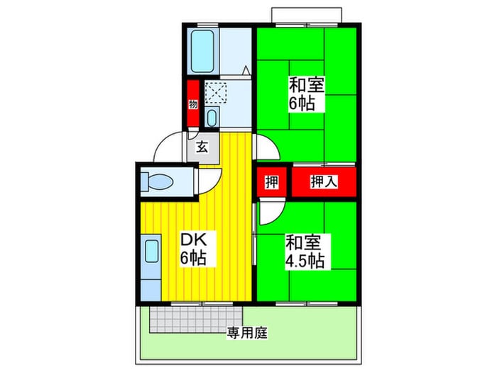 間取り図 ハイツ千鶴Ⅰ