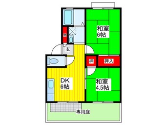 間取図 ハイツ千鶴Ⅰ