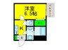 RaysProduct西住之江adamU 1Kの間取り