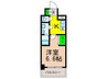 RaysProduct西住之江adamU 1Kの間取り
