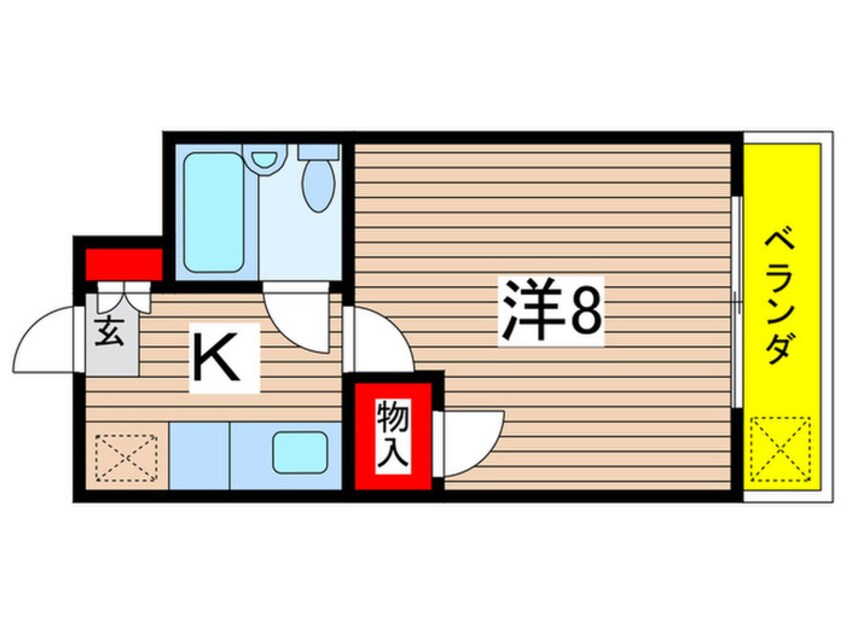 間取図 ﾚﾃﾞｨｰｽｲﾝ石橋