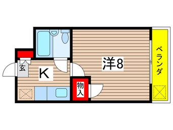 間取図 ﾚﾃﾞｨｰｽｲﾝ石橋