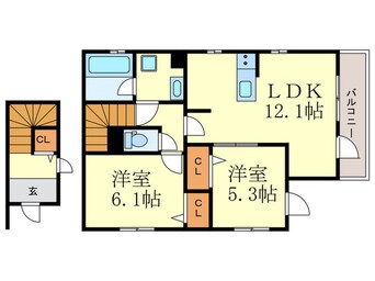 間取図 くわでん　西棟