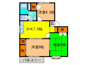 間取図 グレ－スＢ