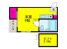 メゾンド－ルマキ 1Rの間取り