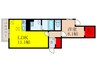 アネックスＫＯＫＵＢＯ 1LDKの間取り