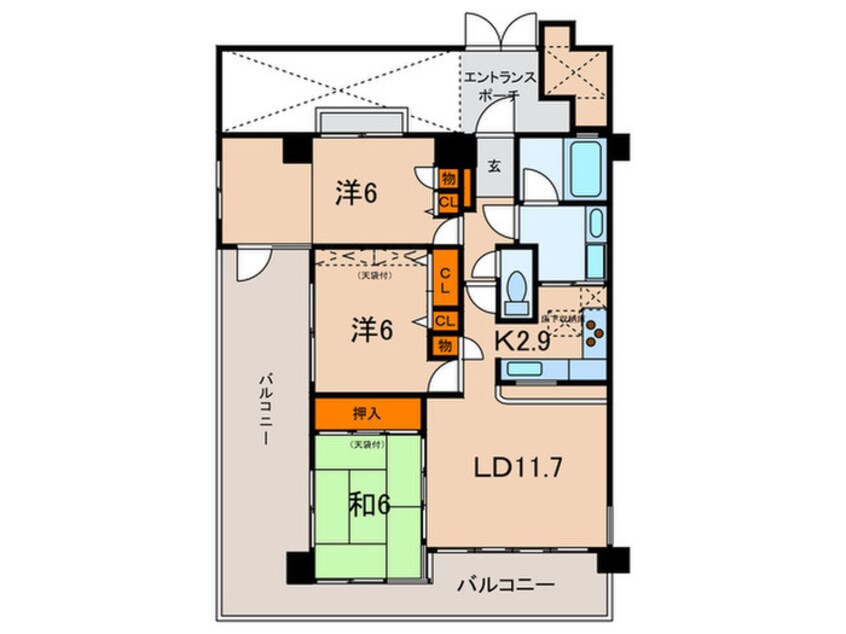 間取図 サンビルダー城の下