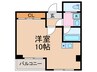 クレイドル三条新町 1Rの間取り
