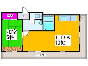 間取図 クレスト大津Ⅱ