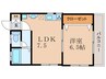 ラメゾン小河通 1LDKの間取り