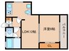 ラメゾン小河通 1LDKの間取り