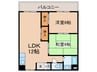 シャト－森岡 2LDKの間取り