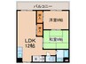 シャト－森岡 2LDKの間取り