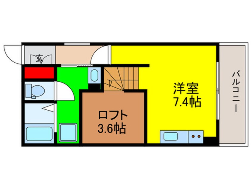 間取図 キャルムコート交野2番館