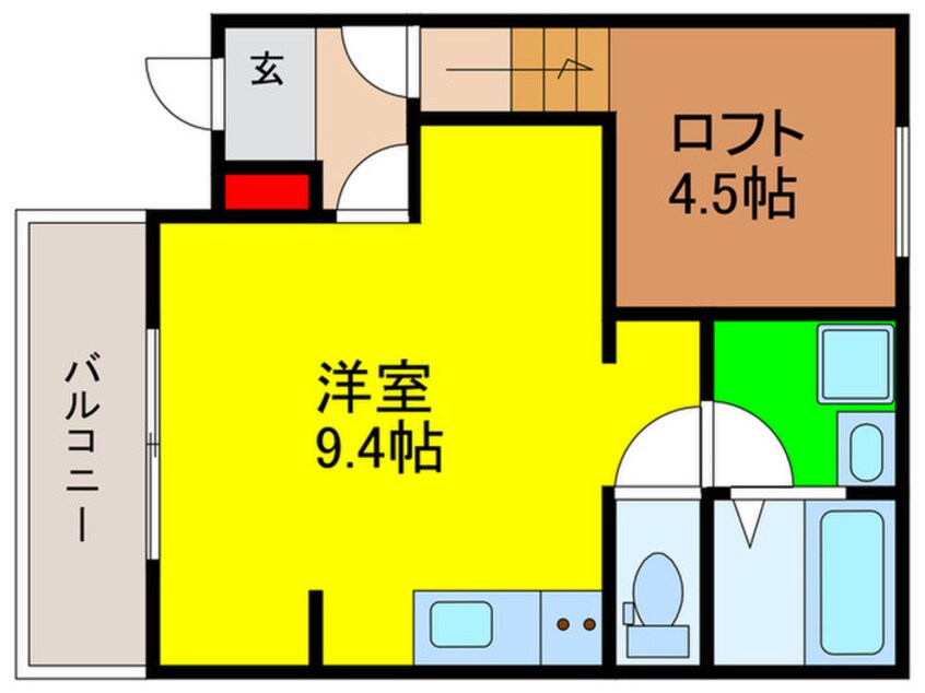 間取図 キャルムコート交野2番館