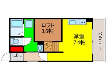 間取図 キャルムコート交野2番館