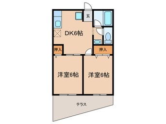 間取図 フラッツ清水橋