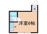 永代町ハイツ 1Rの間取り