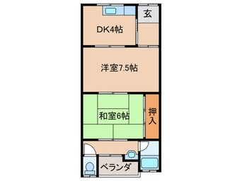 間取図 コ－ポ奥野