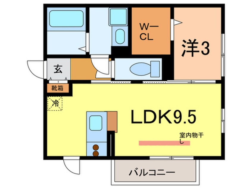 間取図 シェノワめふ